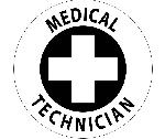 MEDICAL TECHNICIAN HARD HAT EMBLEM