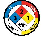 RIGHT TO KNOW TRAINED 3 2 1 W HARD HAT EMBLEM