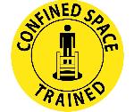 CONFINED SPACE TRAINED LABEL