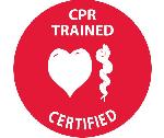 CPR TRAINED CERTIFIED HARD HAT EMBLEM