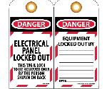 DANGER ELECTRICAL PANEL LOCKED OUT TAG