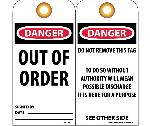 DANGER OUT OF ORDER TAG