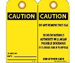 CAUTION SIGNED BY___ DATE___ TAG