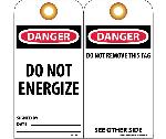 DANGER DO NOT ENERGIZE TAG