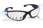 SAS 5420-20 LightCrafters Readers Safety Glasses with Led Lights Black Frame with 2.0X Readers Lens - Clamshell (6 Pr)
