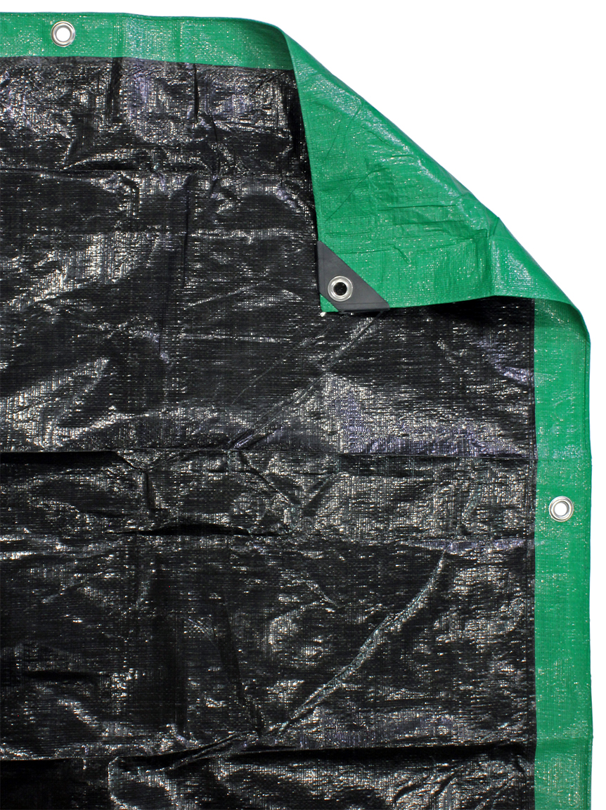 10' X 12' Green/Black Poly Tarp