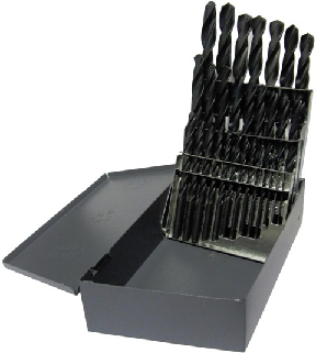 1/16 - 1/2 Cobalt Steel Jobber Drill Bit Set, 29 Pieces (1/64 Increments), Drill America Made in USA