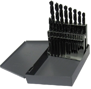 1/16 - 3/8 HSS Split Point Jobber Drill Bit Set, 21 Pieces (1/64 Increments), Drill America Made in USA