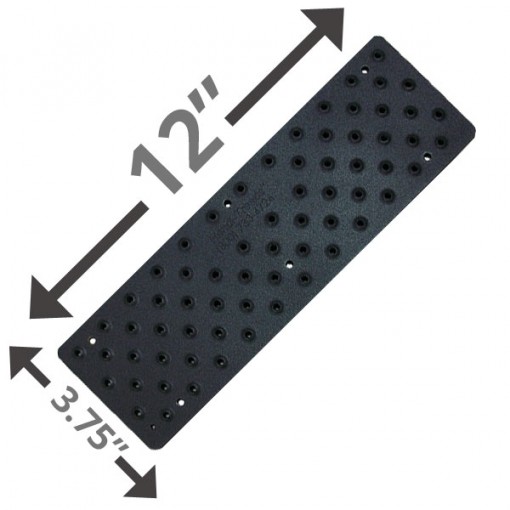 12 Non Slip Stair Pad – Black - 3.75 x 12