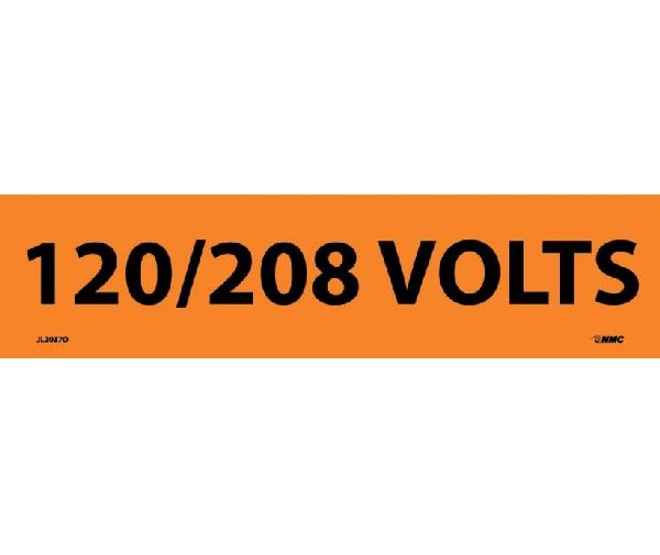 120/208 VOLTS ELECTRICAL MARKER