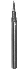 1/8 x 7/16 Cone (Pointed End) Miniature Carbide Bur