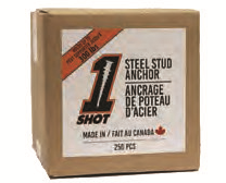 1Shot™ Steel Stud Anchor - 250 Count