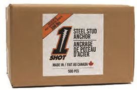 1Shot™ Steel Stud Anchor - 500 Count