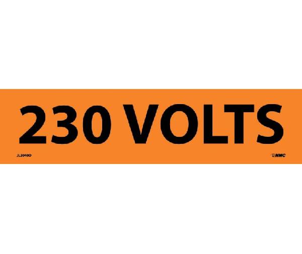 230 VOLTS ELECTRICAL MARKER