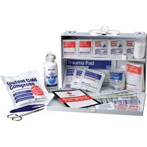 25-Person, 106-Piece Bulk First Aid Kit, Metal