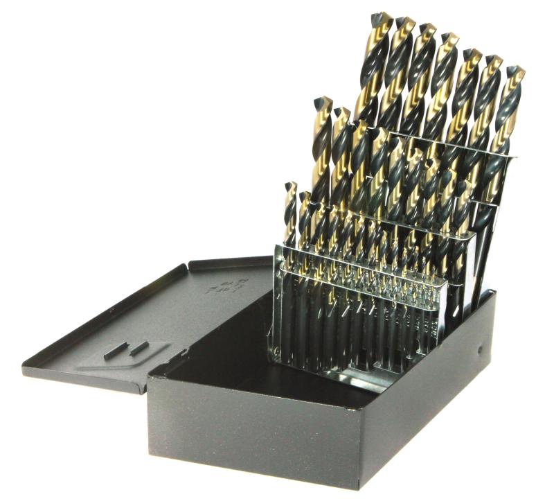 29PC 3/8SHANK DRILL SET 1/16-1/2 BY 64ths