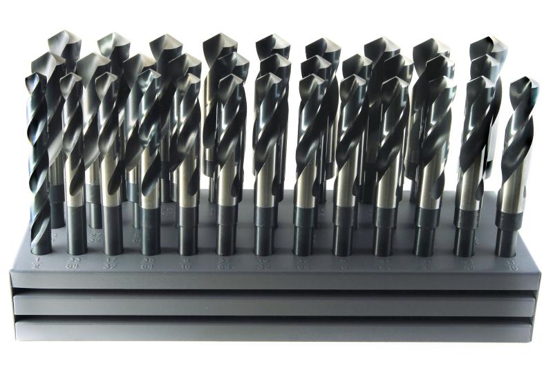 32PC S&D FLAT STAND SET 1/2-1 BY 64TH W/DRILLS
