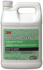 3M Company Body Shop Clean-Up™ Car Wash Soap 38377, 1 Gallon