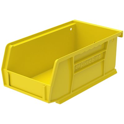 AkroBins® Standard Storage Bin, 7 3/8L x 3H x 4 1/8W, Yellow