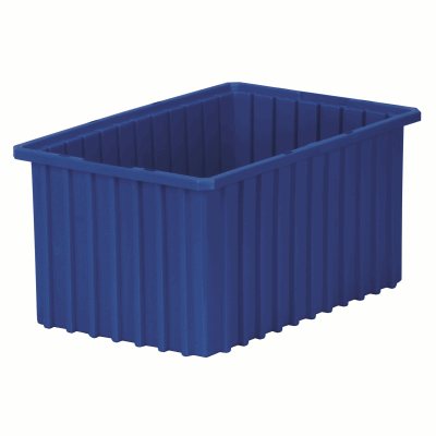 Akro-Mills Akro-Grid Dividable Grid Container, 10 7/8L x 8H x 8 1/4W, Blue