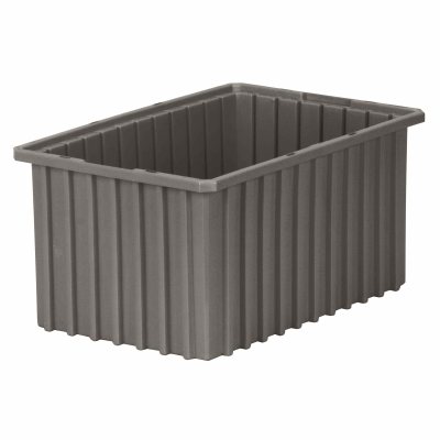 Akro-Mills Akro-Grid Dividable Grid Container, 10 7/8L x 8H x 8 1/4W, Grey