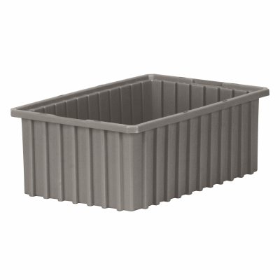 Akro-Mills Akro-Grid Dividable Grid Container, 16 1/2L x 6H x 10 7/8W, Grey