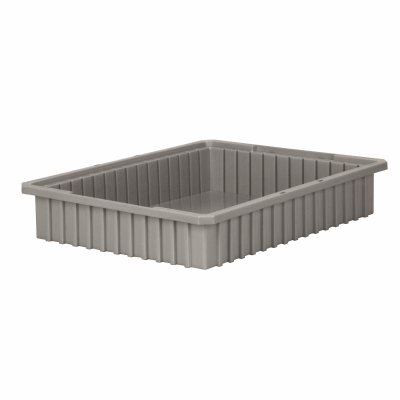 Akro-Mills Akro-Grid Dividable Grid Container, 22 3/8L x 4H x 17 3/8W, Grey