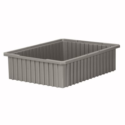 Akro-Mills Akro-Grid Dividable Grid Container, 22 3/8L x 6H x 17 3/8W, Grey