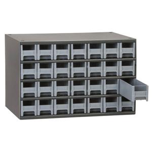 Akro-Mills Heavy-Duty Steel Storage Cabinet Gray, 11H x 17W x 11D,  28 Drawers