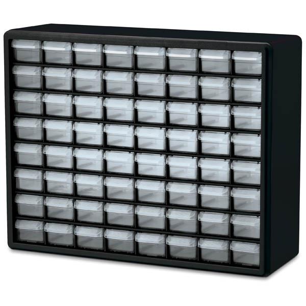 Akro-Mills Plastic Storage Cabinet, 64 Drawer (Small)