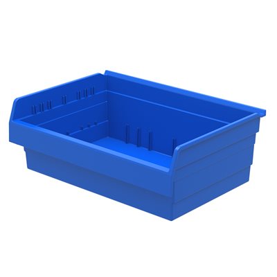 Akro-Mills ShelfMax8™ Bin, 15 5/8L x 8H x 22 1/2W, Blue