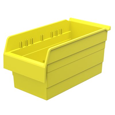 Akro-Mills ShelfMax8™ Bin, 15 5/8L x 8H x 8 2/7W, Yellow