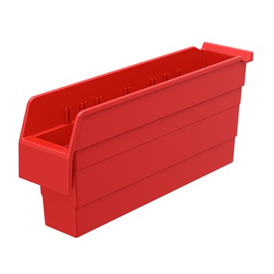 Akro-Mills ShelfMax8™ Bin, 17 5/8L x 8H x 4 1/8W, Red