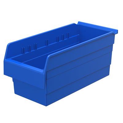Akro-Mills ShelfMax8™ Bin, 17 5/8L x 8H x 8 2/7W, Blue