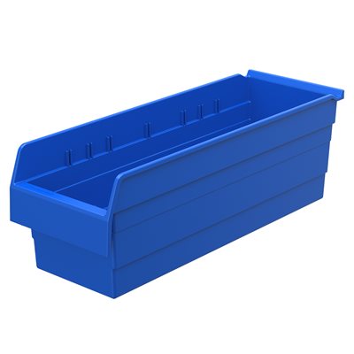 Akro-Mills ShelfMax8™ Bin, 23 5/8L x 8H x 8 2/7W, Blue