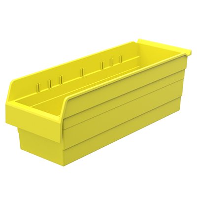 Akro-Mills ShelfMax8™ Bin, 23 5/8L x 8H x 8 2/7W, Yellow