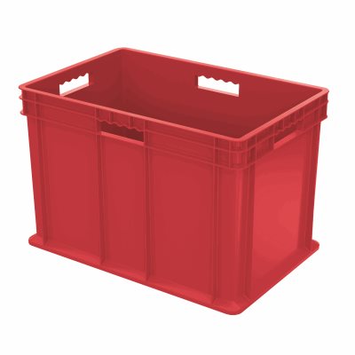 Akro-Mills Straight Wall Container, Solid Side & Base, 23 3/4L x 16 1/8H x 15 3/4W, Grey