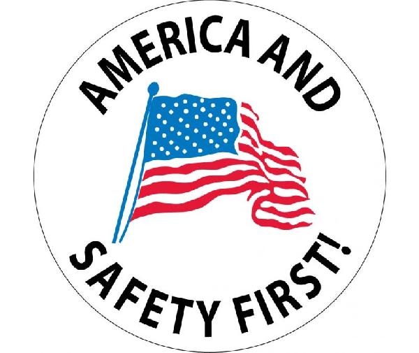 AMERICA AND SAFETY FIRST LABEL