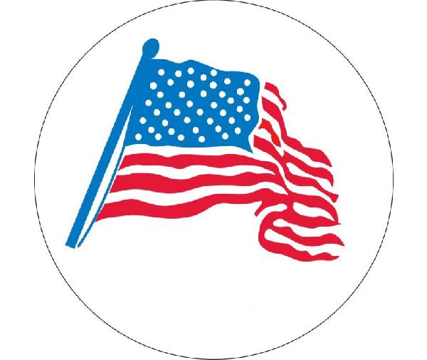 AMERICAN FLAG GRAPHIC HARD HAT EMBLEM