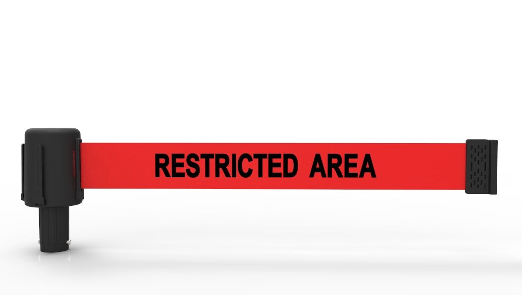 Banner Stakes 15' Red Restricted Area Banner