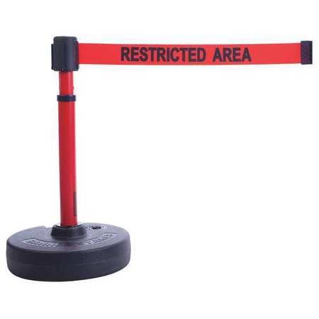 Banner Stakes Plus Barrier Set With Red Restricted Area Banner