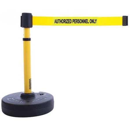Banner Stakes Plus Barrier Set With Yellow Authorized Personnel Only Banner