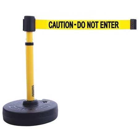 Banner Stakes Plus Barrier Set With Yellow Caution - Do Not Enter Banner