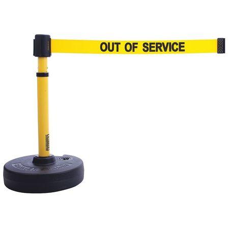 Banner Stakes Plus Barrier Set With Yellow Out of Service Banner