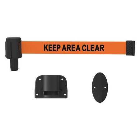 Banner Stakes Plus Wall Mount System With Orange Keep Area Clear  Banner