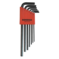 Bondhus 12192, Set 7 Hex L-Wrenches 1.5 - 6mm - Long