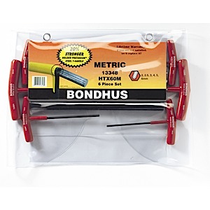 Bondhus 13348, Set 6 Graduated Length Hex T-Handles 2 - 6mm