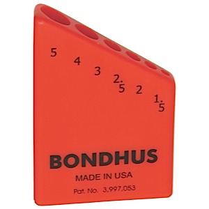 Bondhus 18046, Bondhex Case Holds 6 Tools 1.5 - 5mm