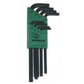 Long Length sizes TR9-TR40 Bondhus 32434 Set of 8 Tamper Resistant Star L-wrenches 