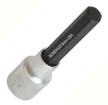 Bondhus 43256 3.0mm ProHold Hex Bit 2 w/ 3/8 Dr Socket